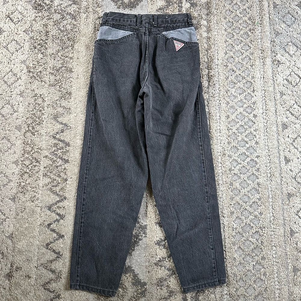 Vintage Guess Black Tapered Jeans 30